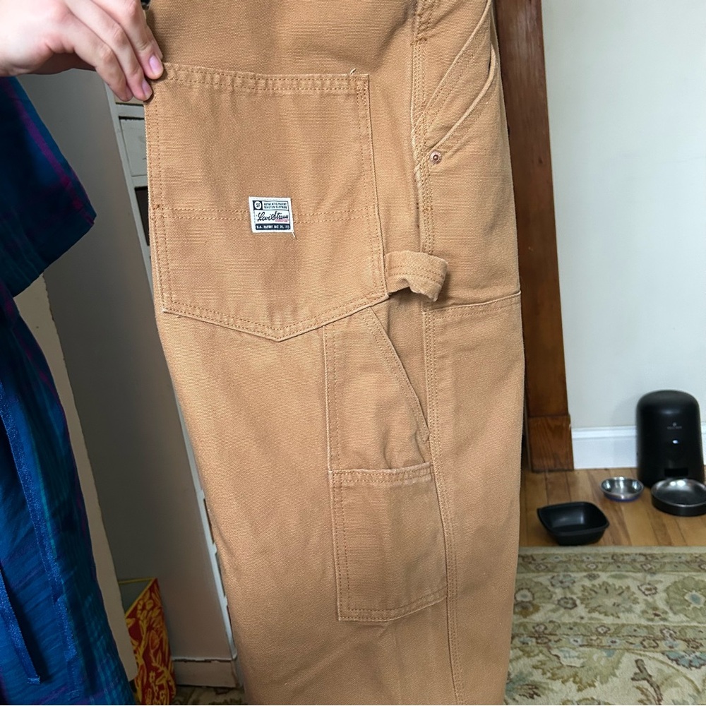 Levi's men’s Tan Jeans Overalls - Picture 4 of 6